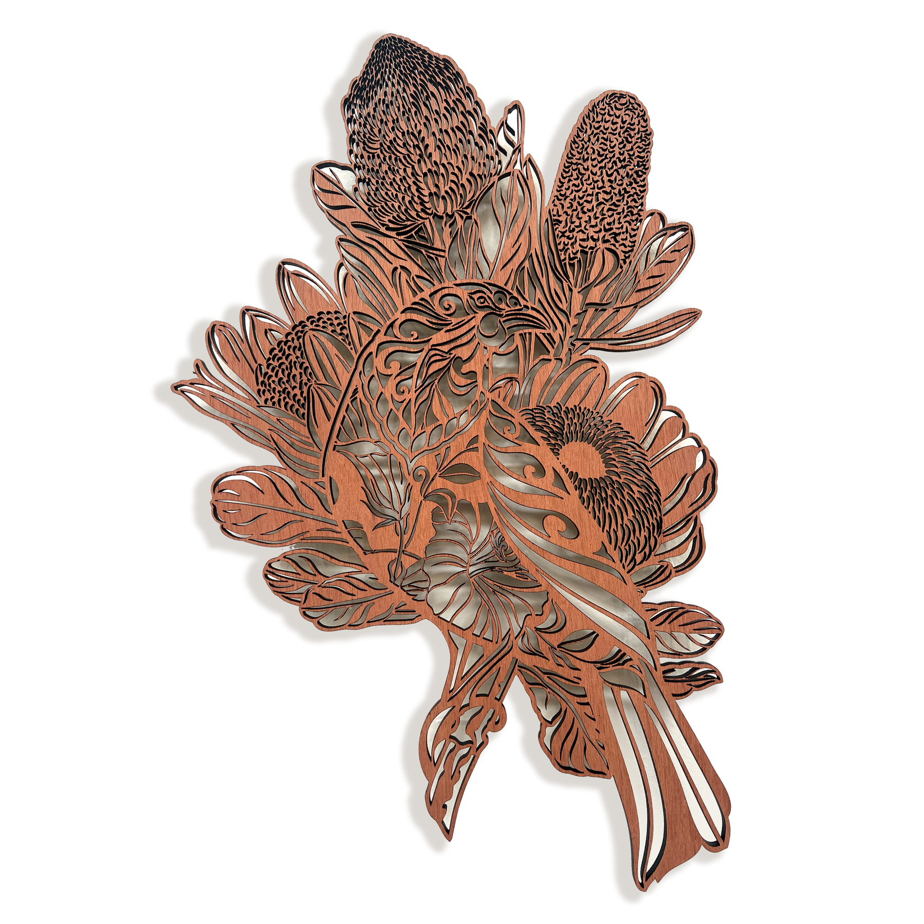 Shadow Veneer: Kōkako & Banksia