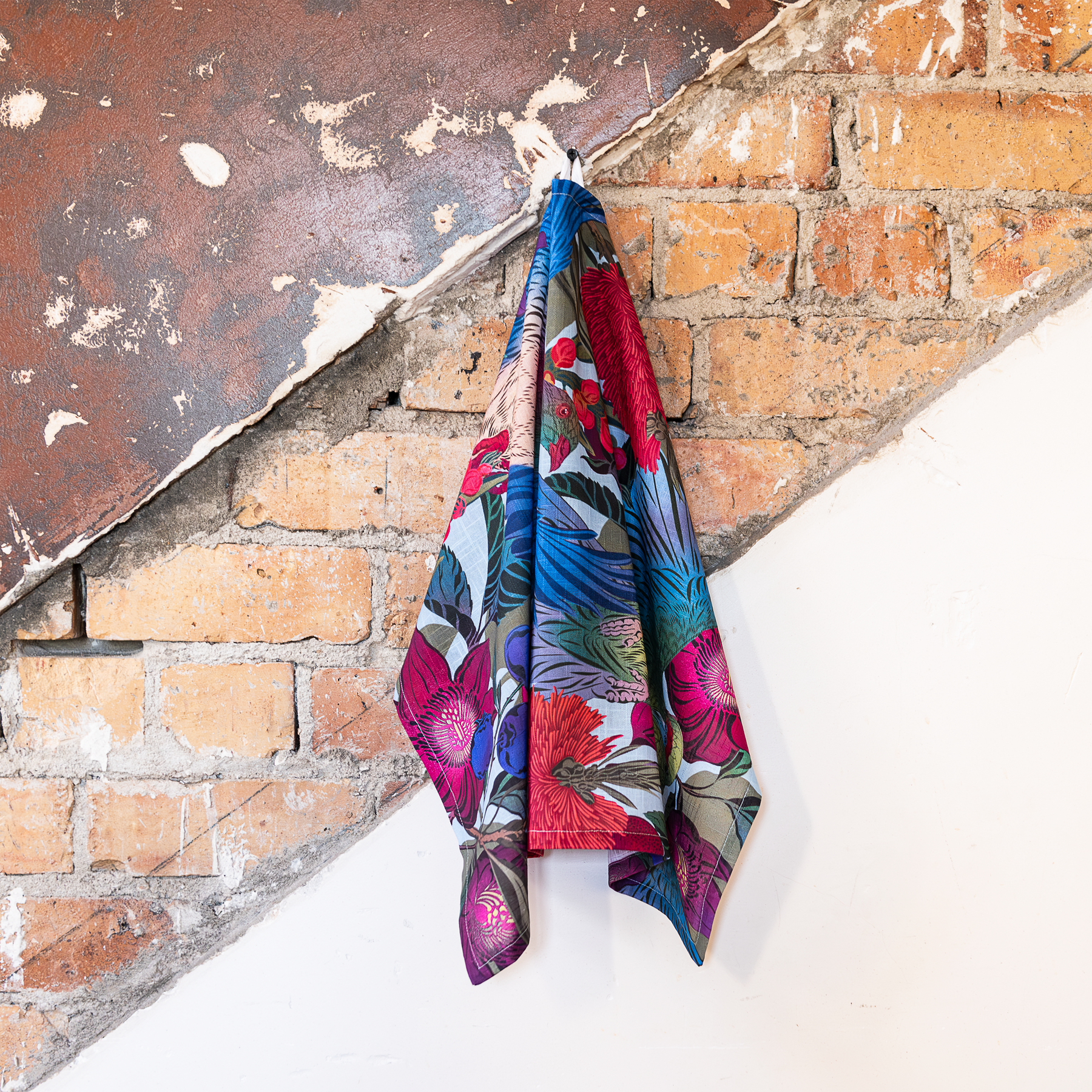 PRE ORDER: Kererū & Kākāriki Tea Towel