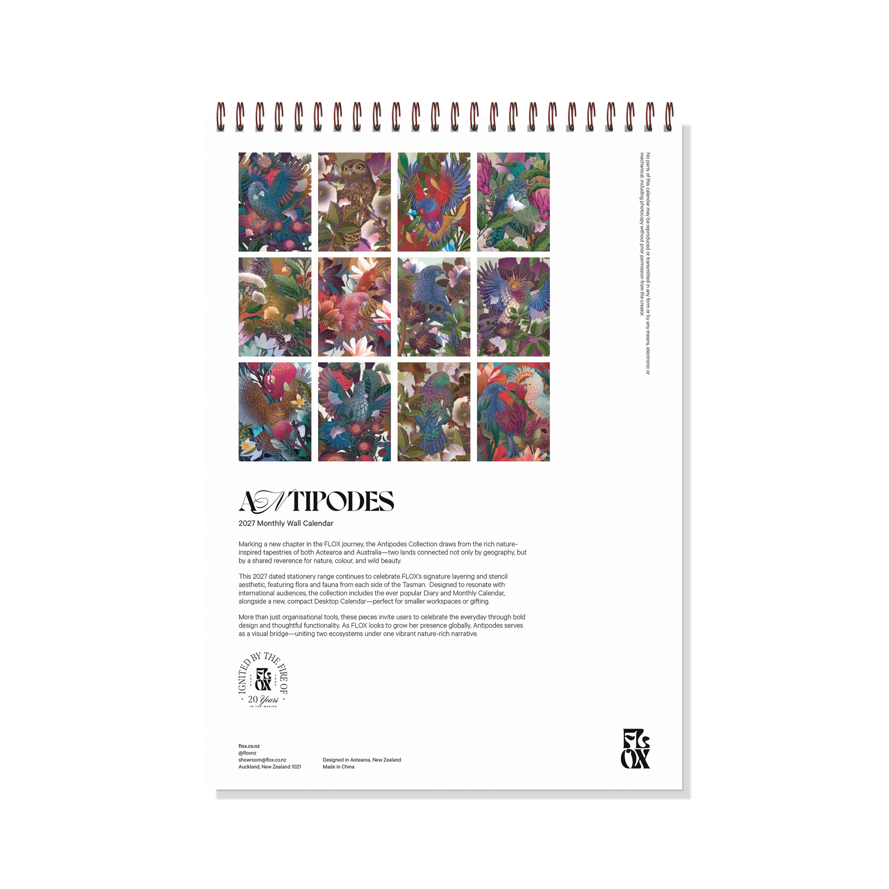 PRE ORDER - Antipodes 2027 Calendar