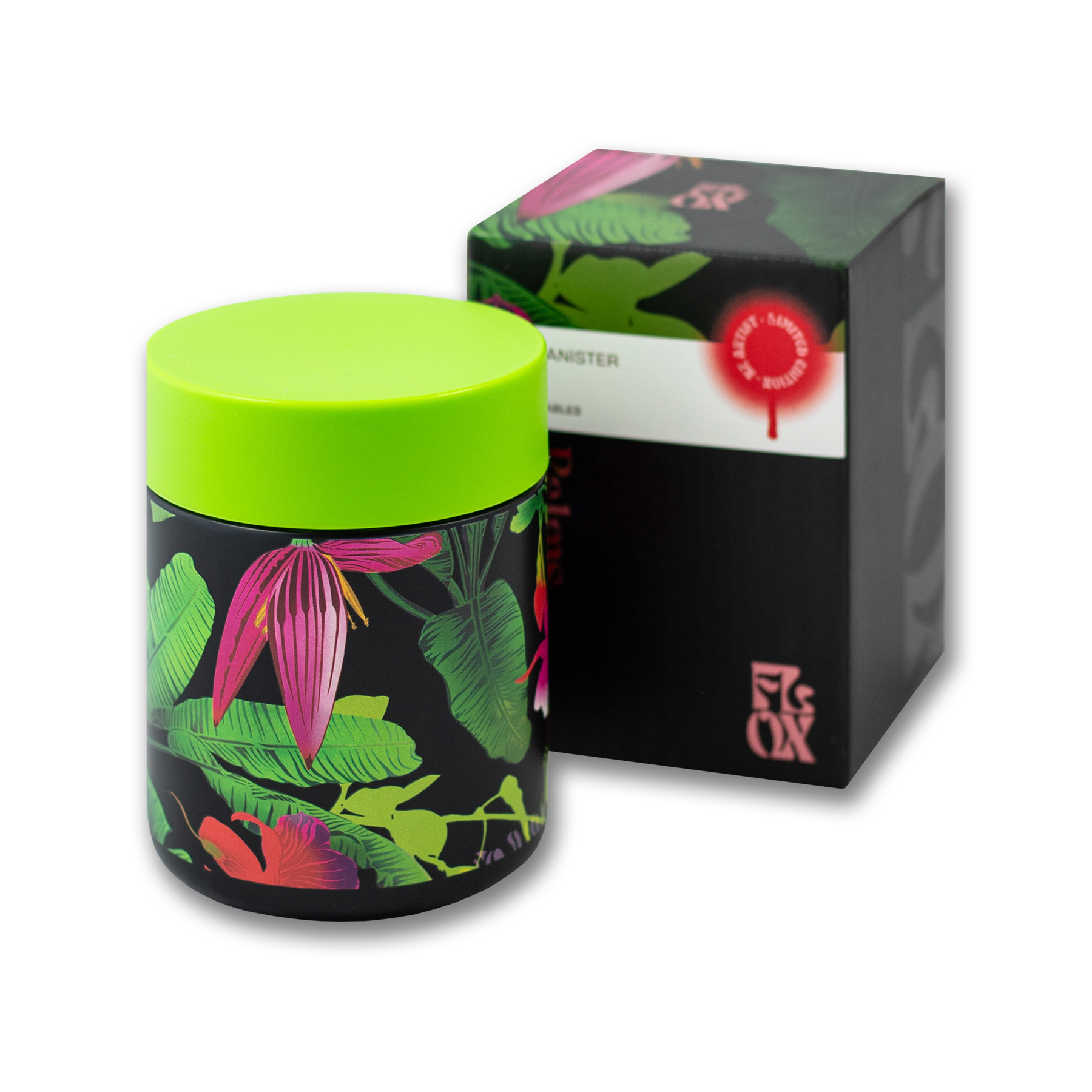 Food Canister - Palms & Fuchsia