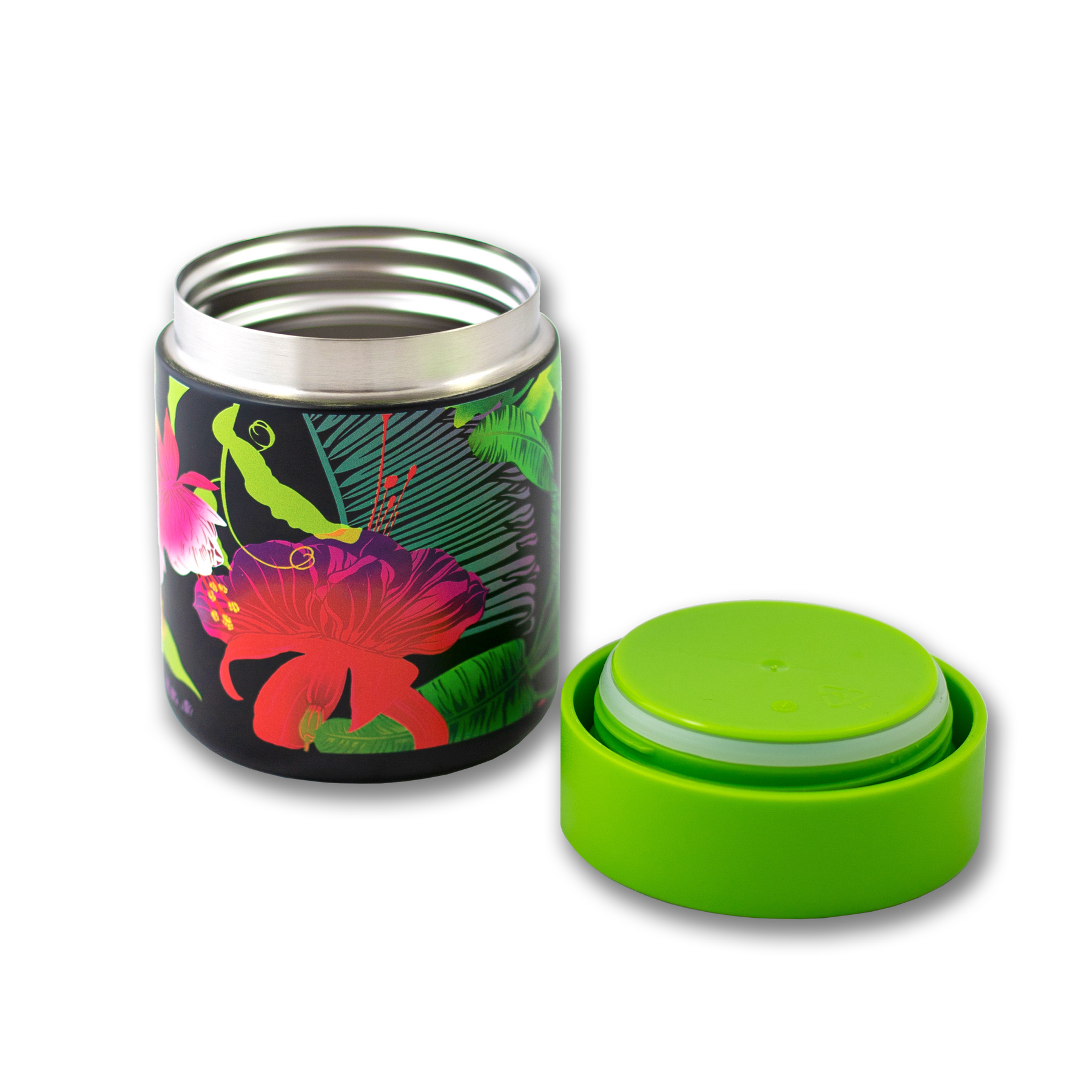 Food Canister - Palms & Fuchsia