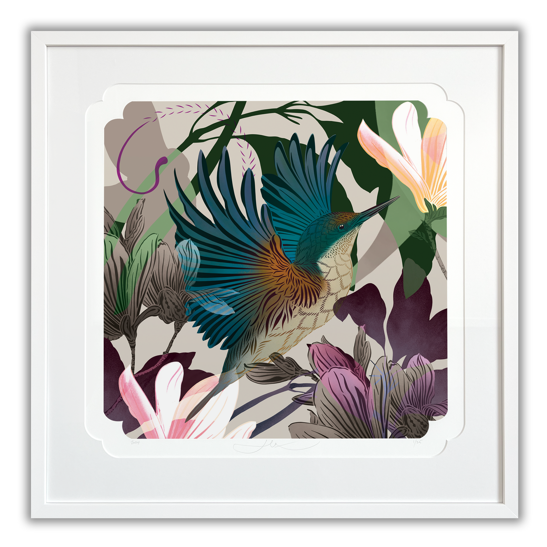 Evolution Kingfisher2 Heritage Print