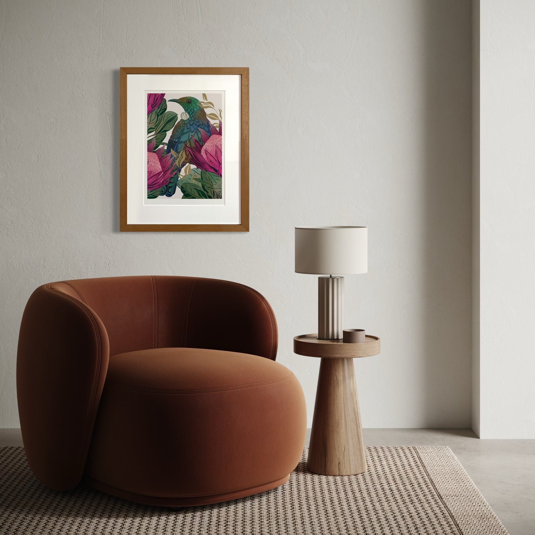 Antipodes Tūī & King Protea Boutique Print