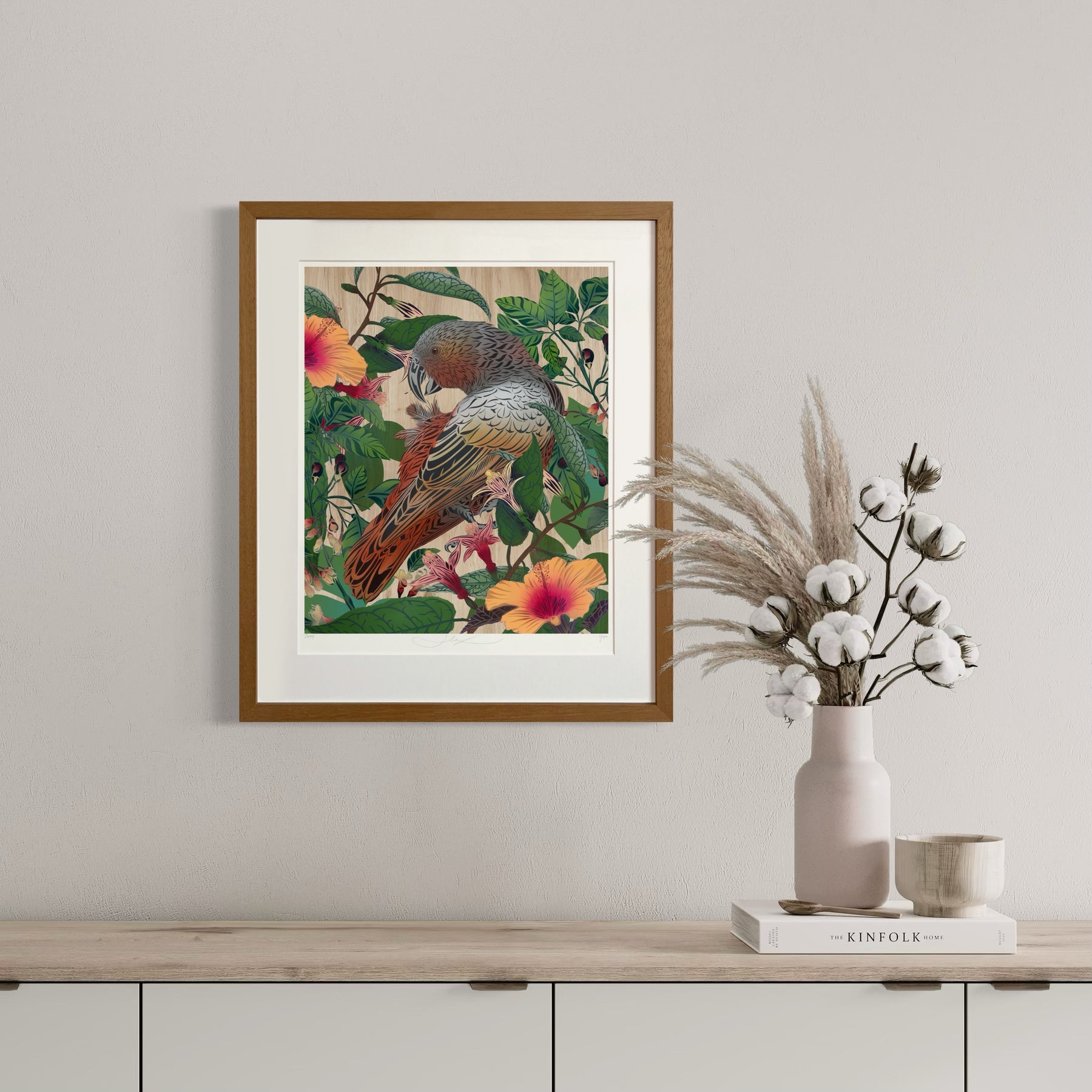 Kākā & Hibiscus Legacy Print