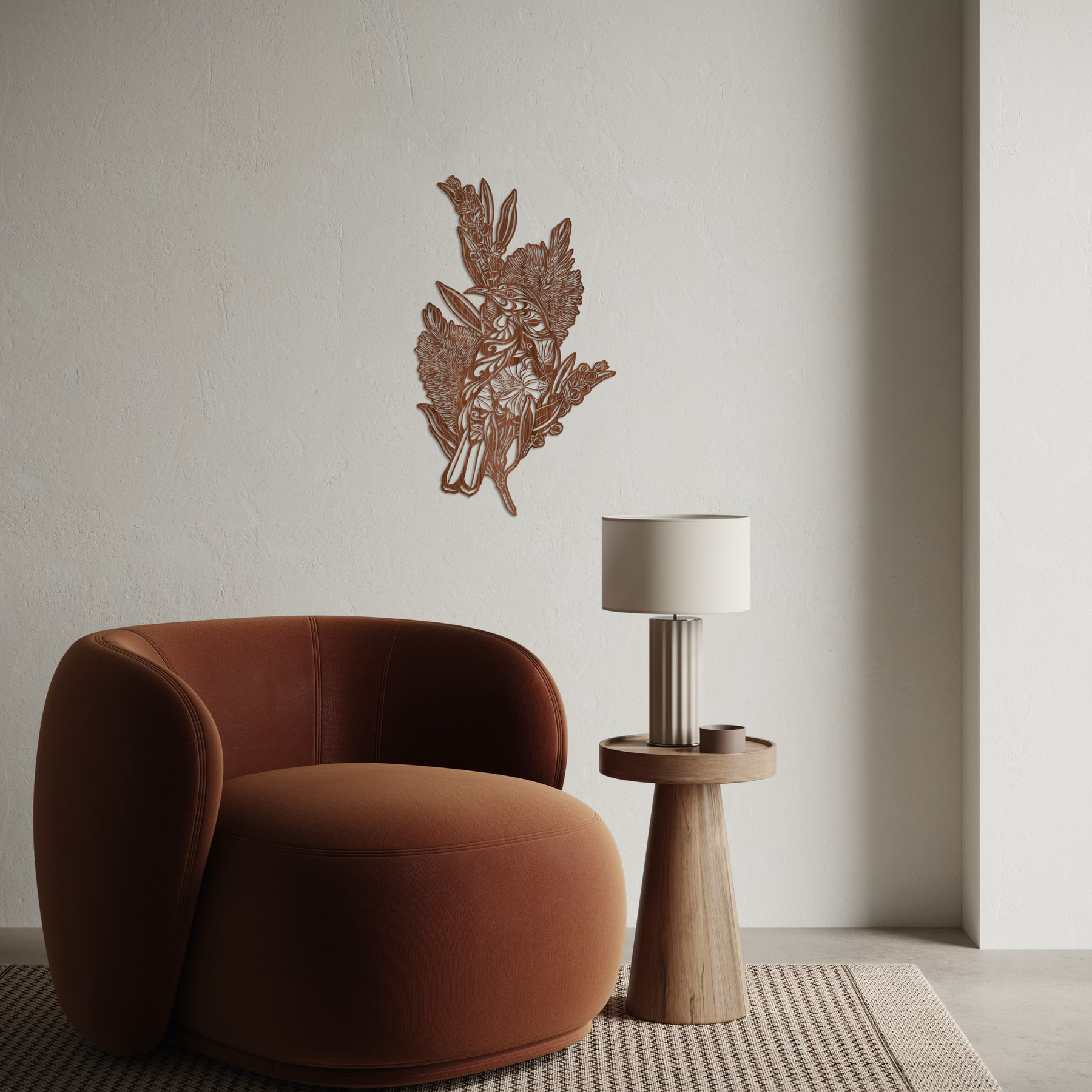 Shadow Veneer: Tūī & Bottlebrush