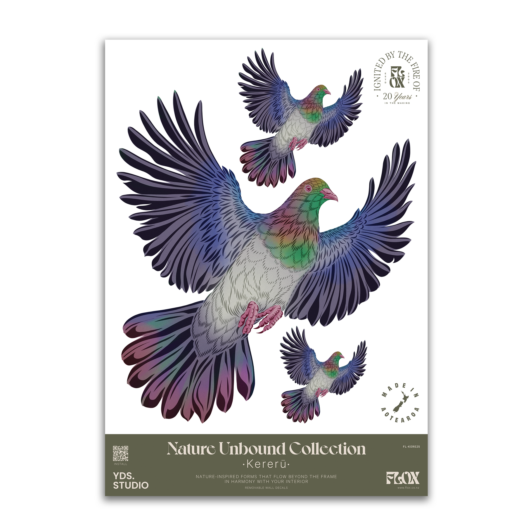 Kererū Decal