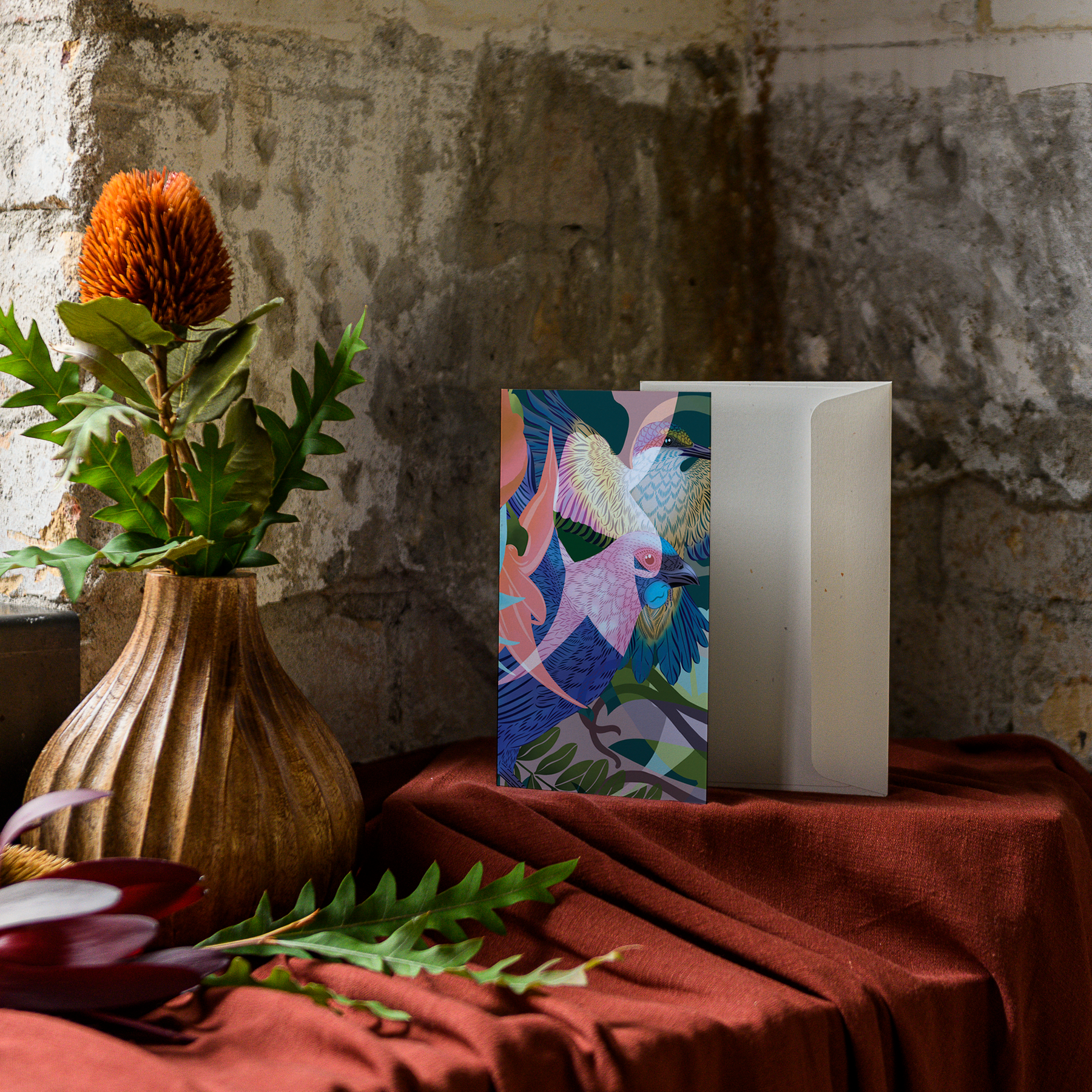 Kōtare & Kōkako Greeting Card