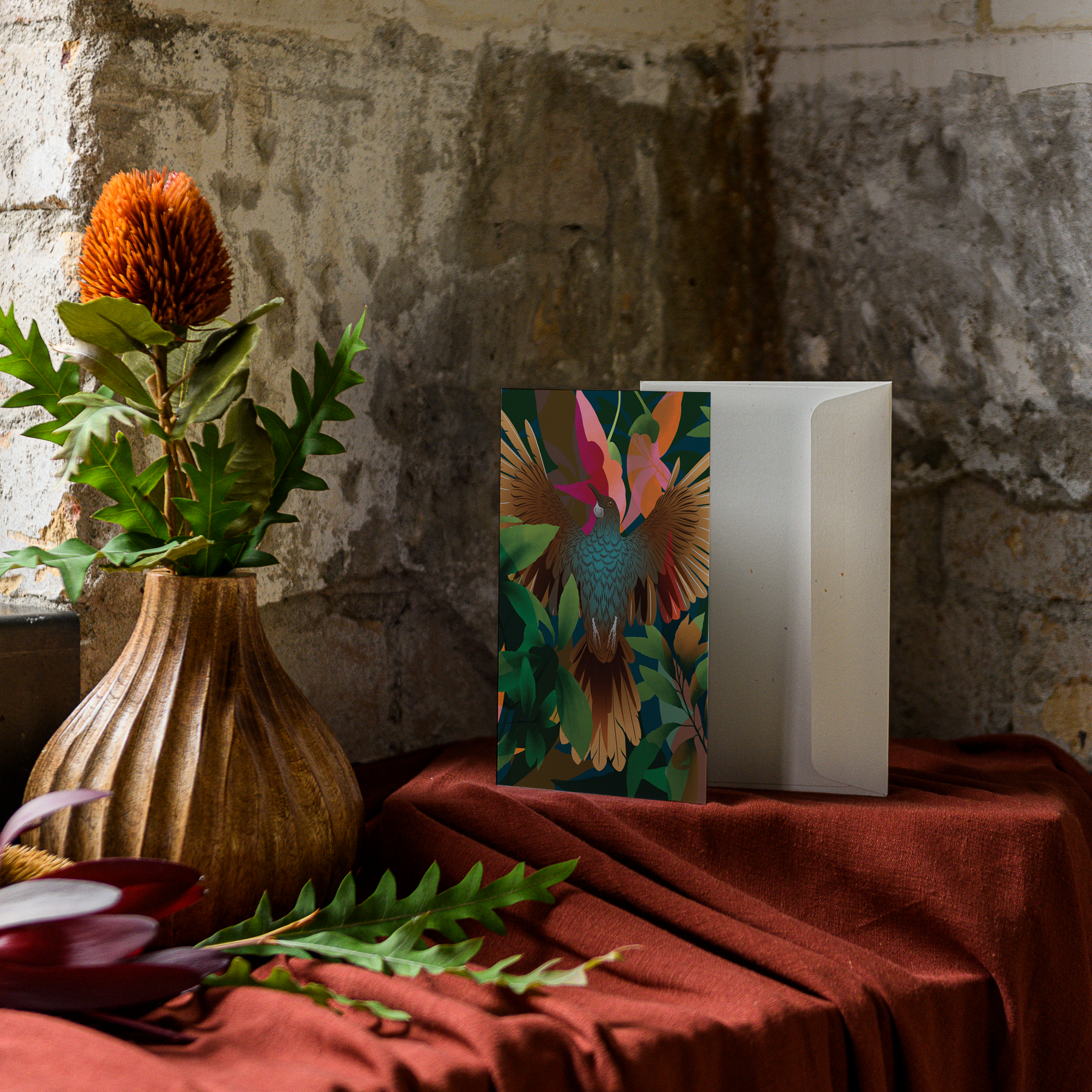 Tūī Wai Greeting Card