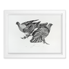 Monochrome Silk-Screen: Kererū