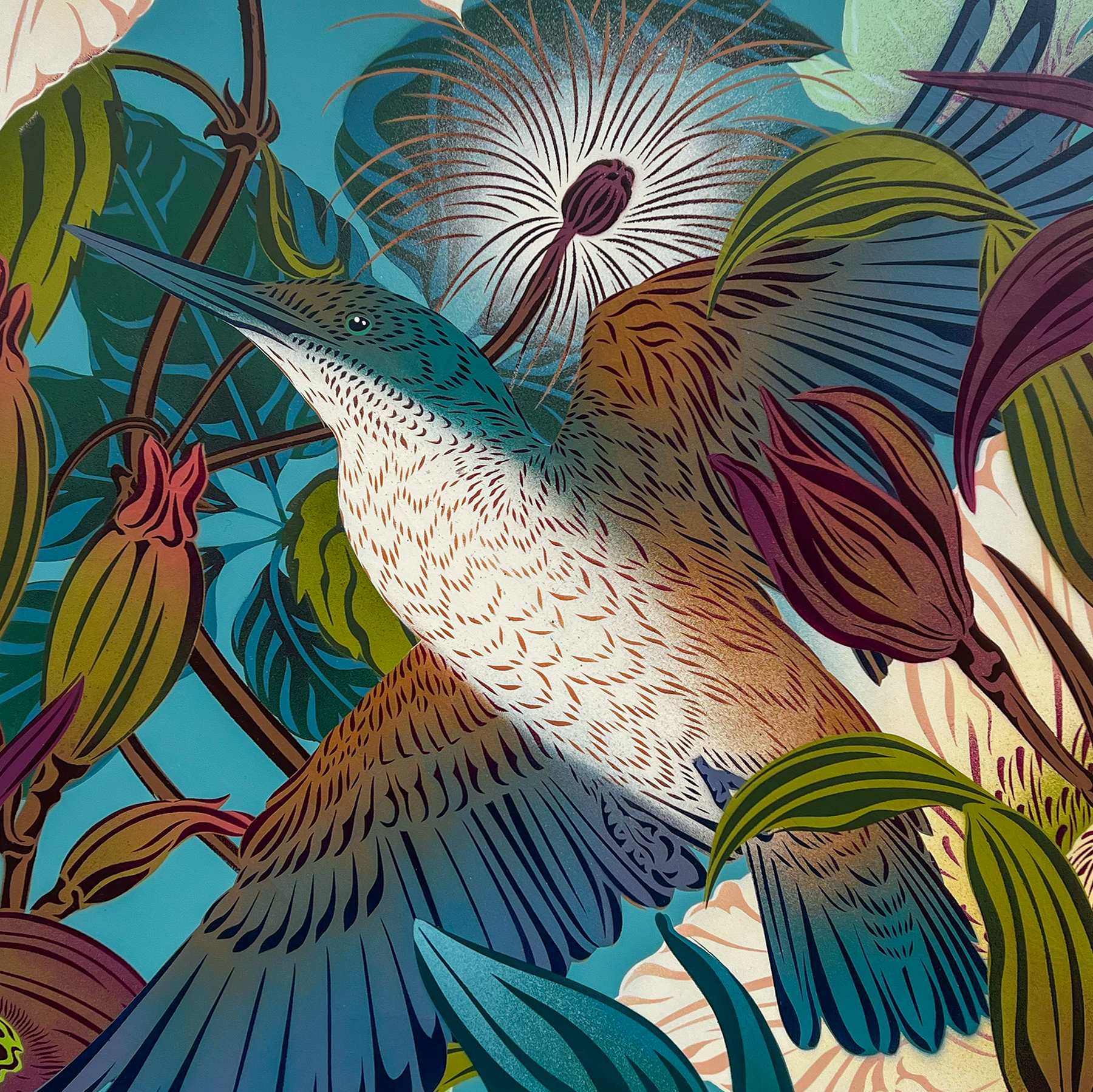 Secret Garden Kingfisher1 70cm