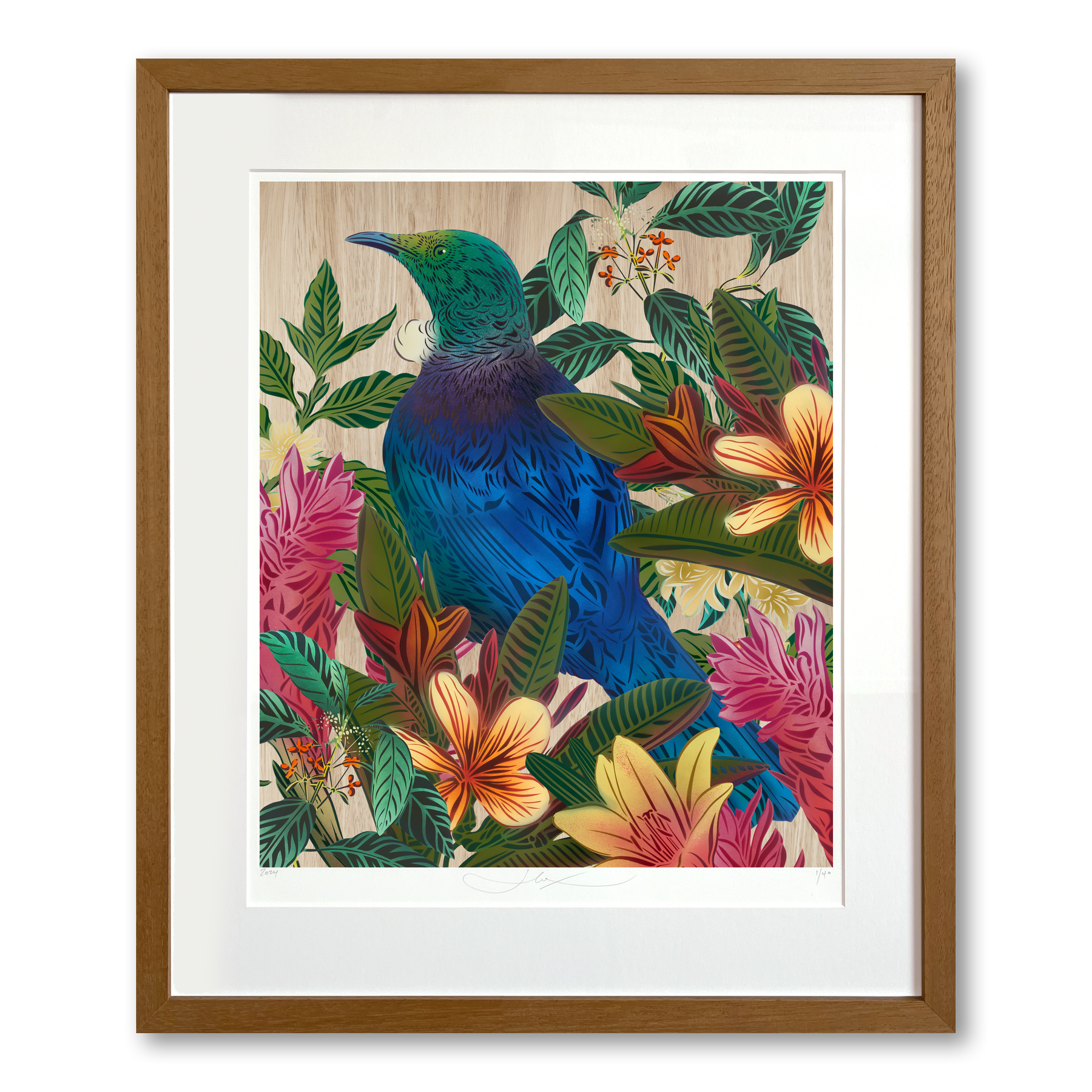 Tūī & Frangipani Legacy Print