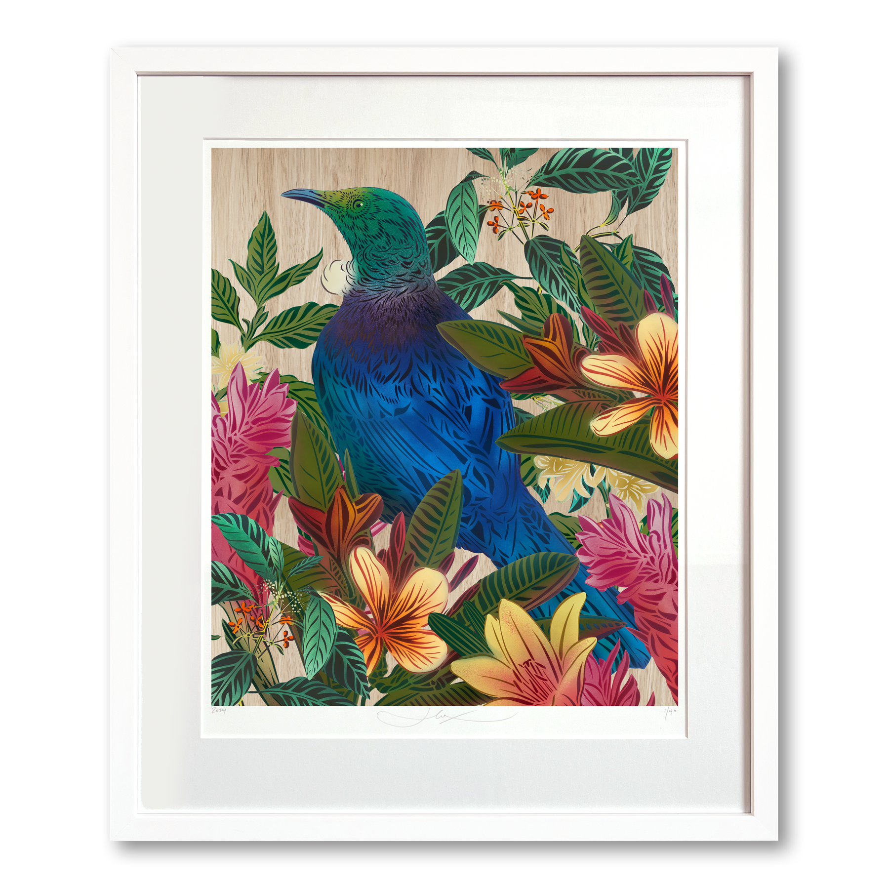 Tūī & Frangipani Legacy Print