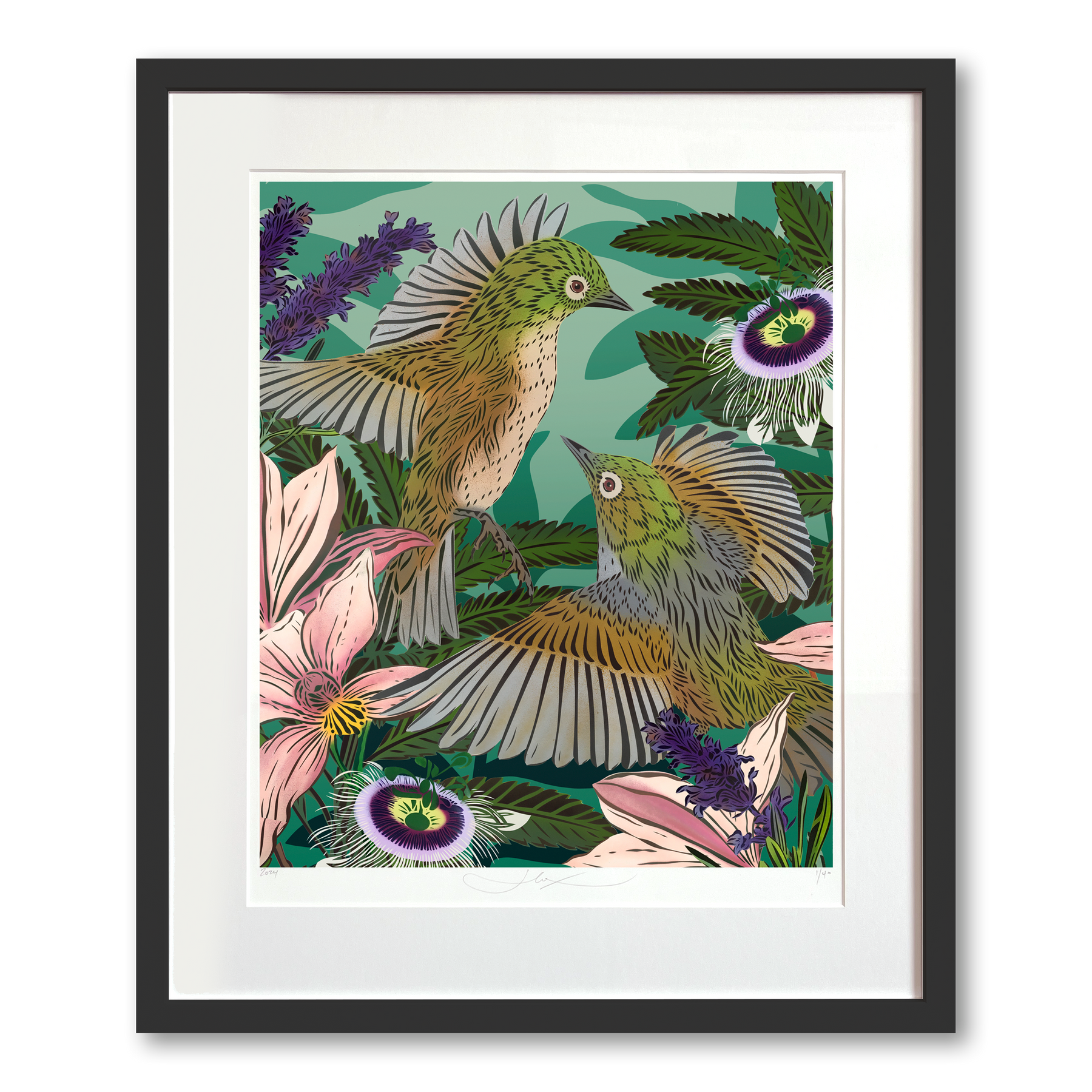 Winged Waxeyes Legacy Print