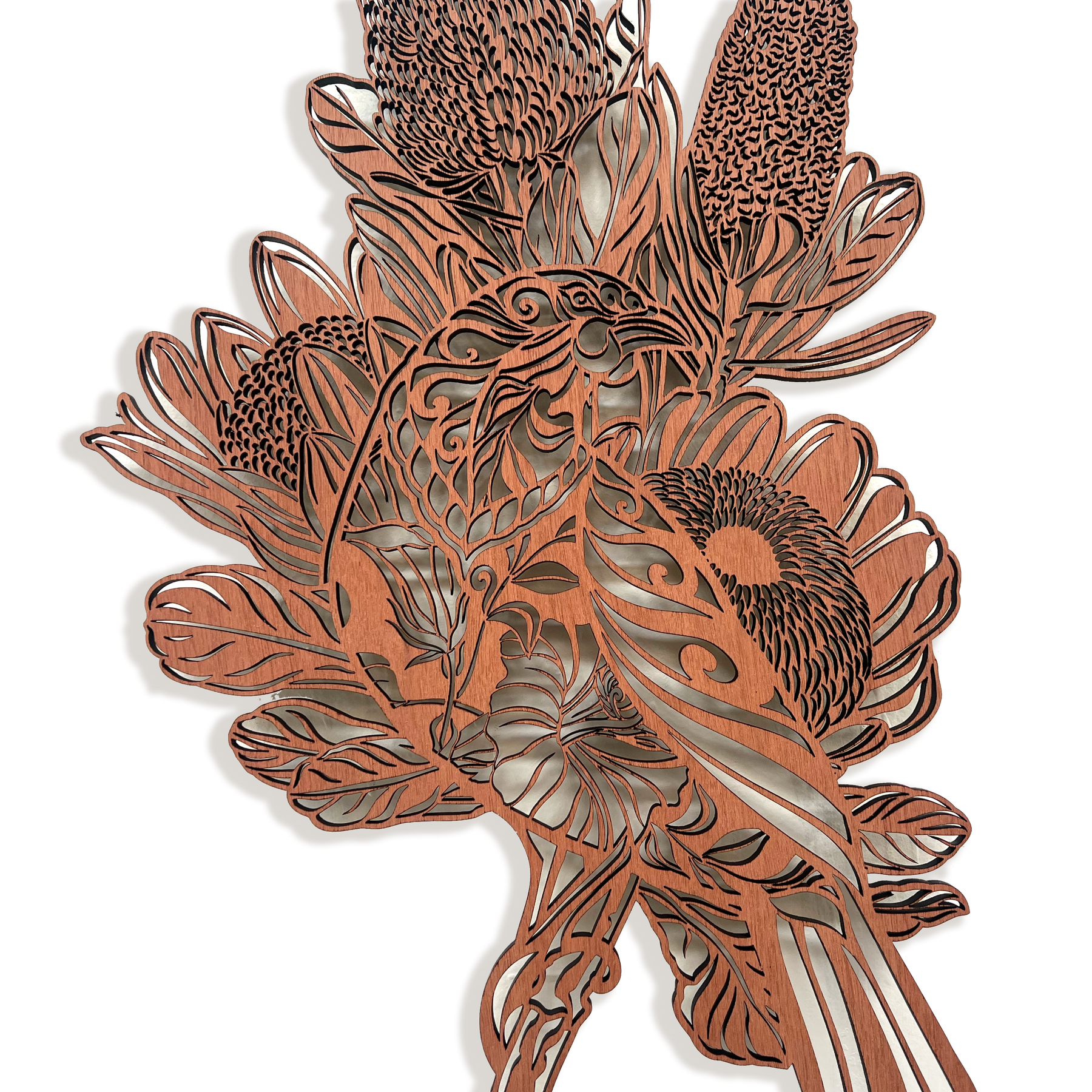 Shadow Veneer: Kōkako & Banksia