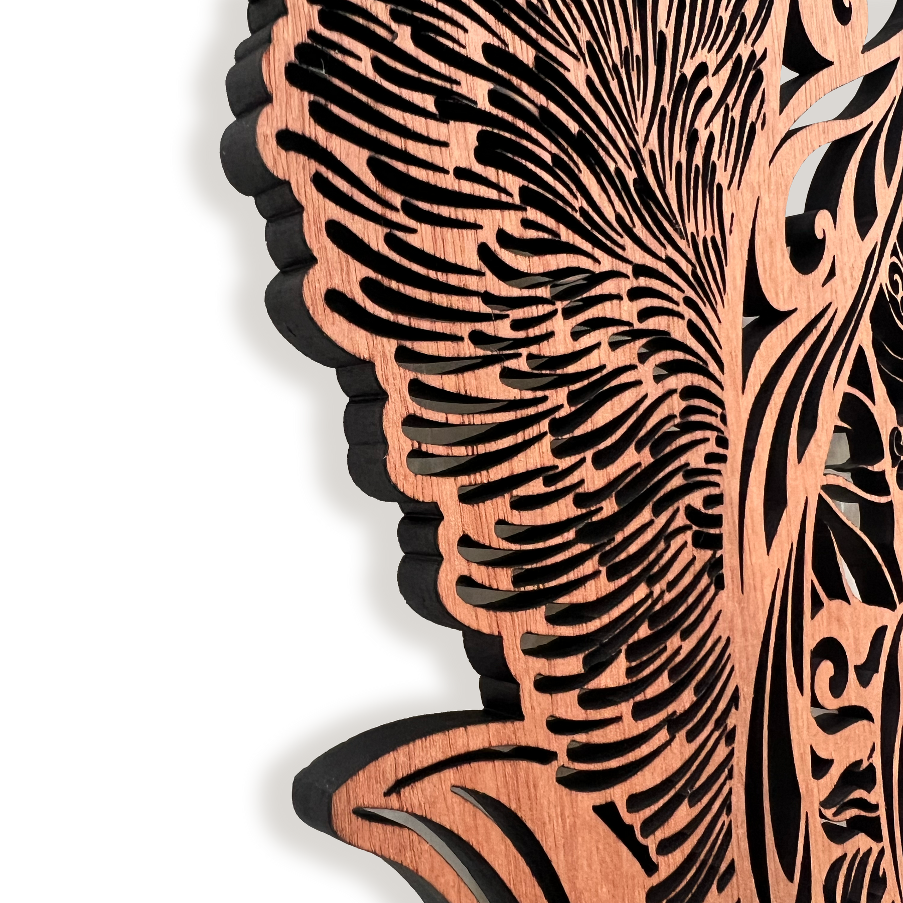 Shadow Veneer: Tūī & Bottlebrush